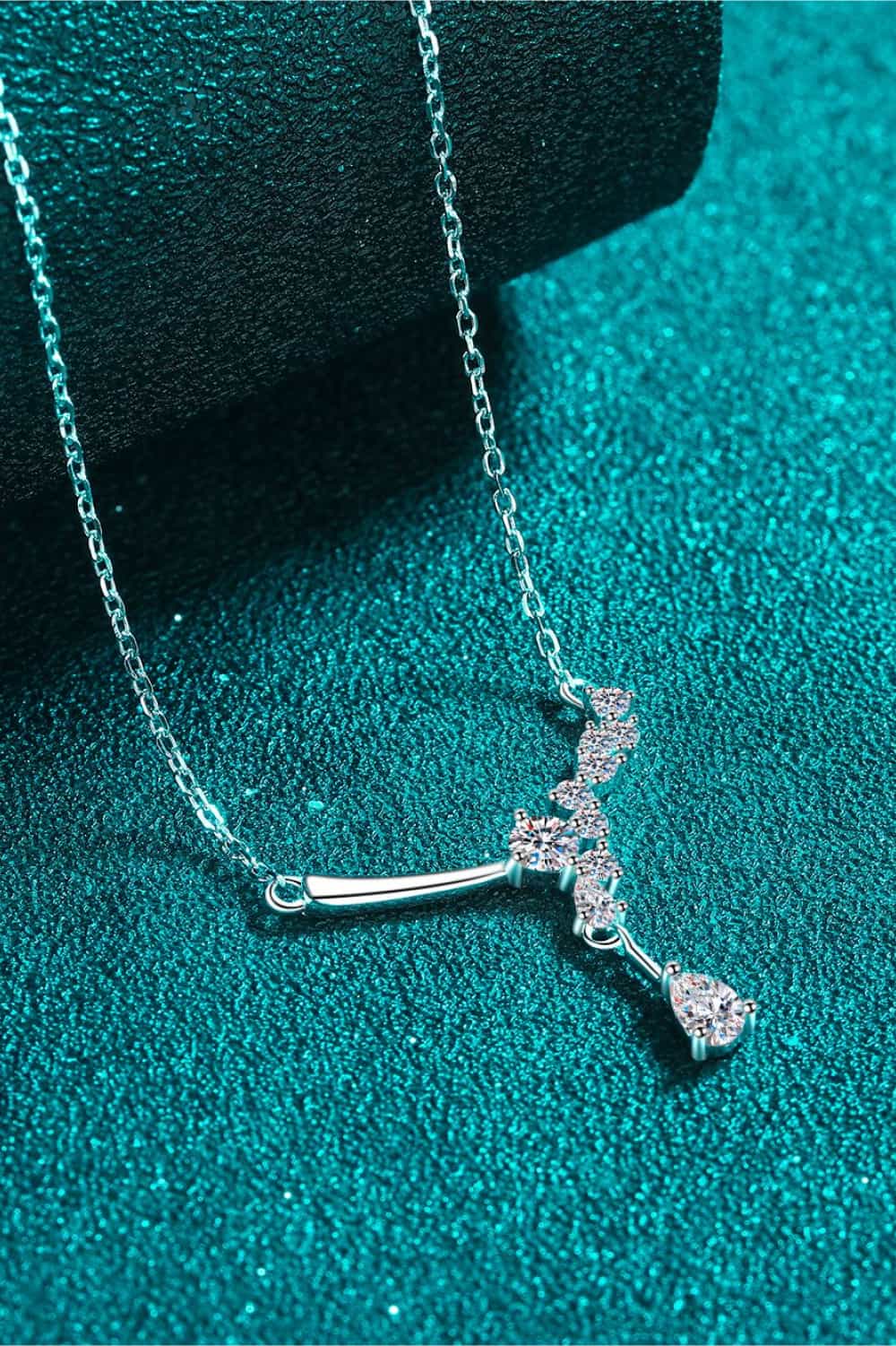 1 Carat Sparkala™ Moissanite Necklace – Rhodium-Plated 925 Sterling Silver