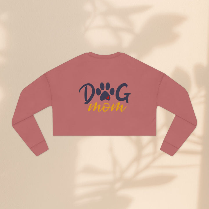 Dog Mom Cropped Sweatshirt - Perfect Gift for Dog Lovers