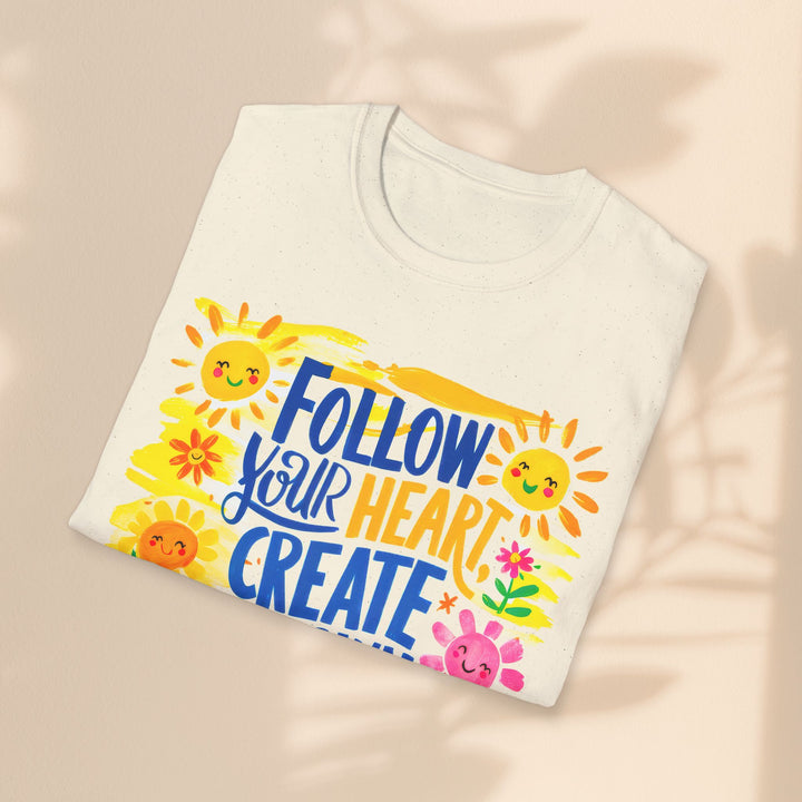 Unisex Softstyle T-Shirt - Follow Your Heart Create Your Own Sunshine