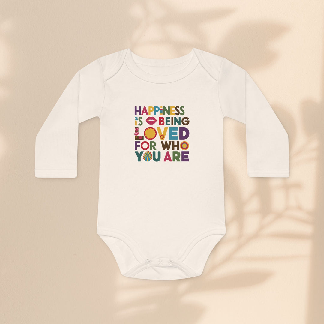 Baby Long-Sleeve Organic Bodysuit - Loved For Who You Are