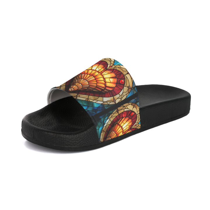 Women's Slide Sandals - Shell Heart