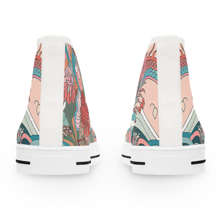 Women's High Top Sneakers - Sea Dragon Dreams