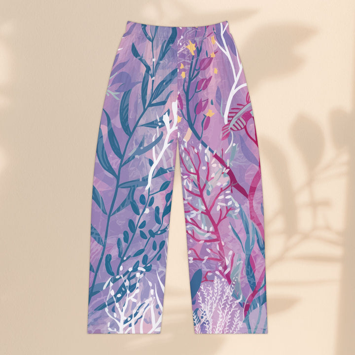 Women's Pajama Pants  - Purple Seaweed