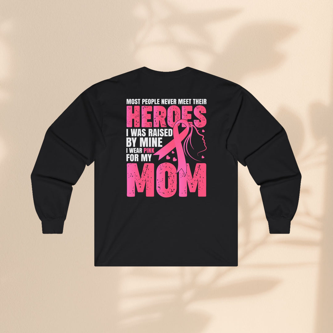 Hero Mom Cancer Survivor Long Sleeve Tee