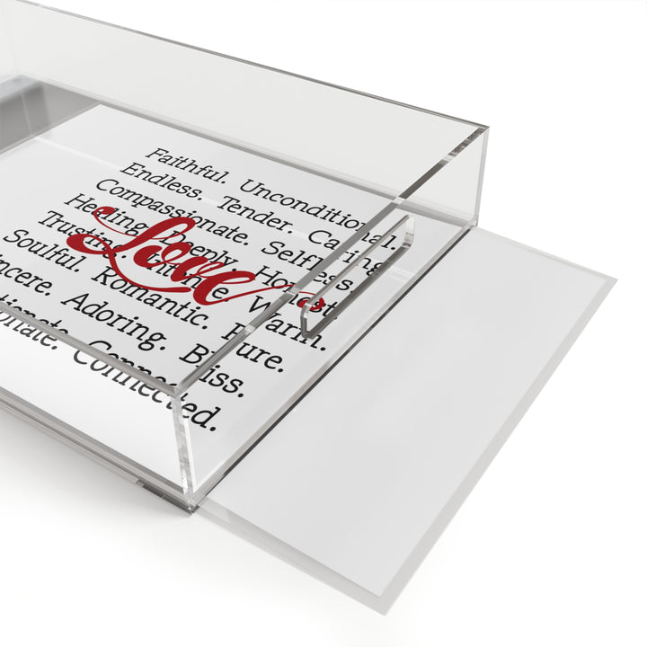 Acrylic Serving Tray - What Love Is