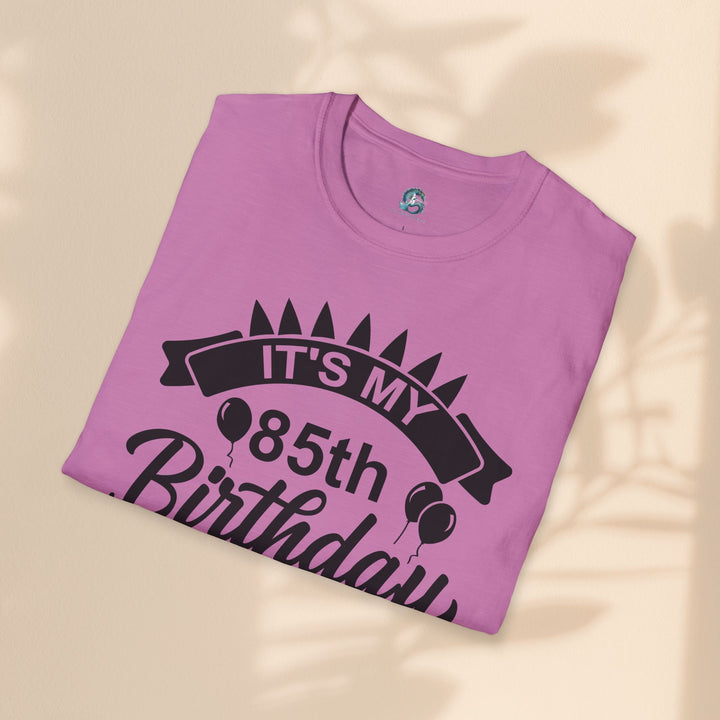 85th Birthday Celebration T-Shirt, Unisex Softstyle Tee for 85th Birthday, Milestone Birthday Gift, Birthday Party Outfit, Cute [...]