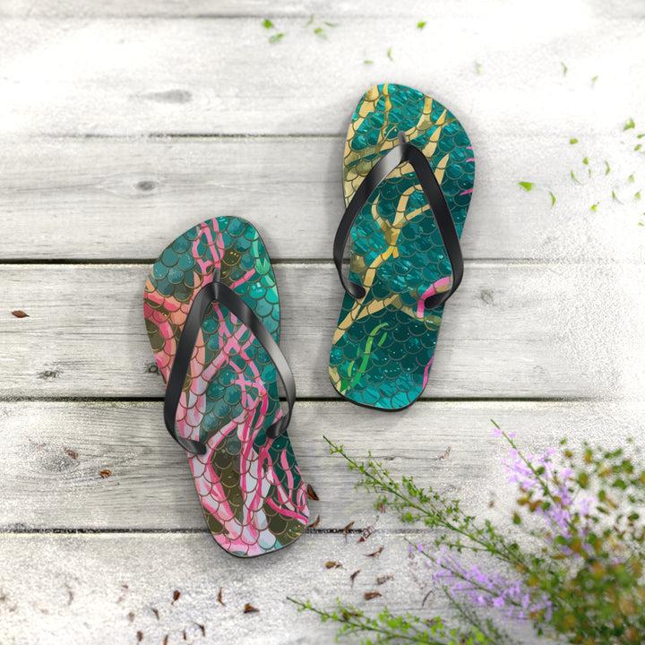 Flip Flops - Mermaid Scale Net