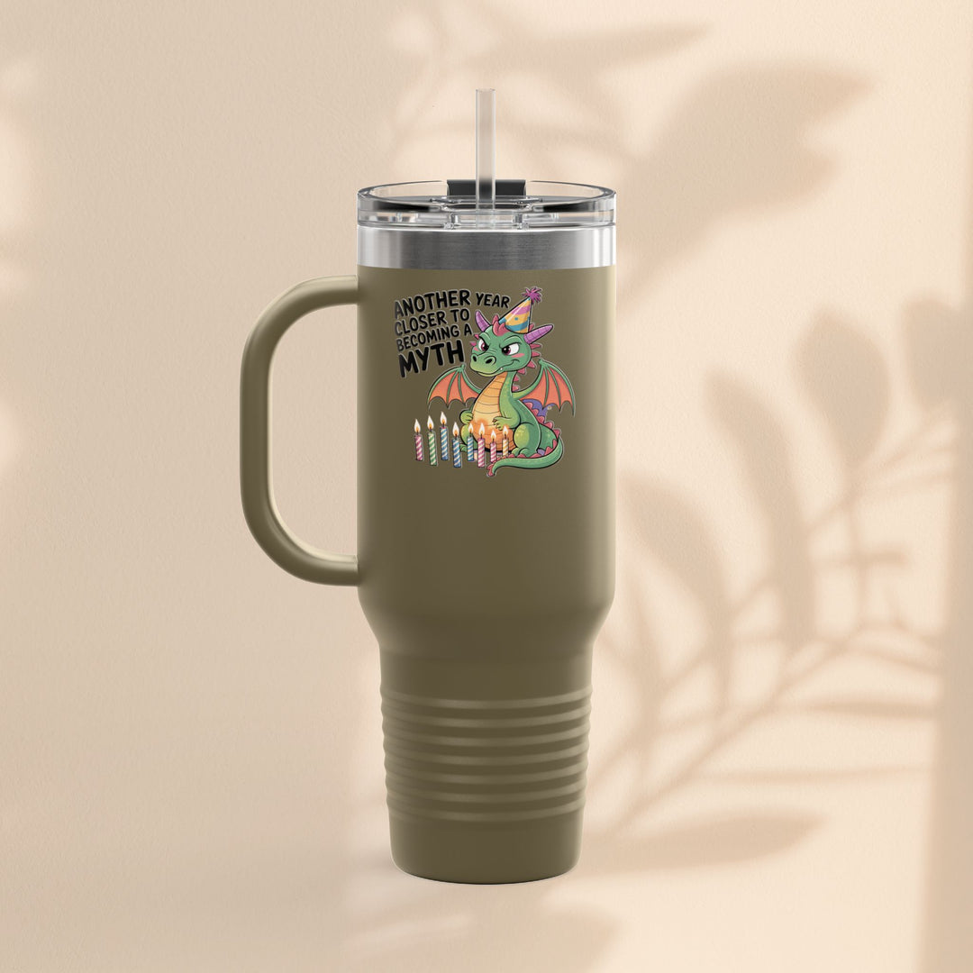 Dragon Insulated Travel Mug, 40oz, Dragon Birthday Tumbler