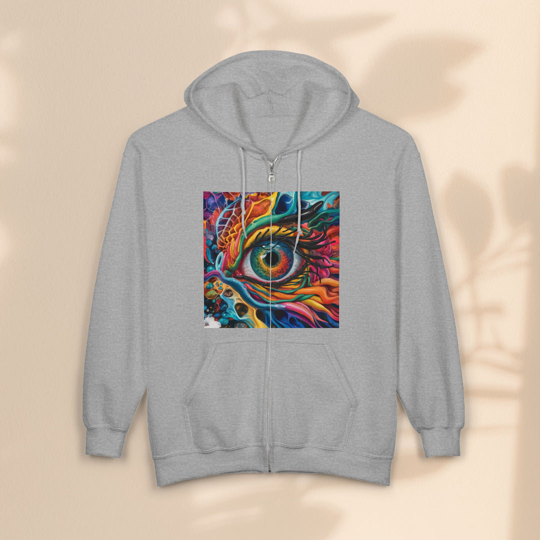 Dragon Eye - Unisex Heavy Blend™ Full Zip Hooded Sweatshirt