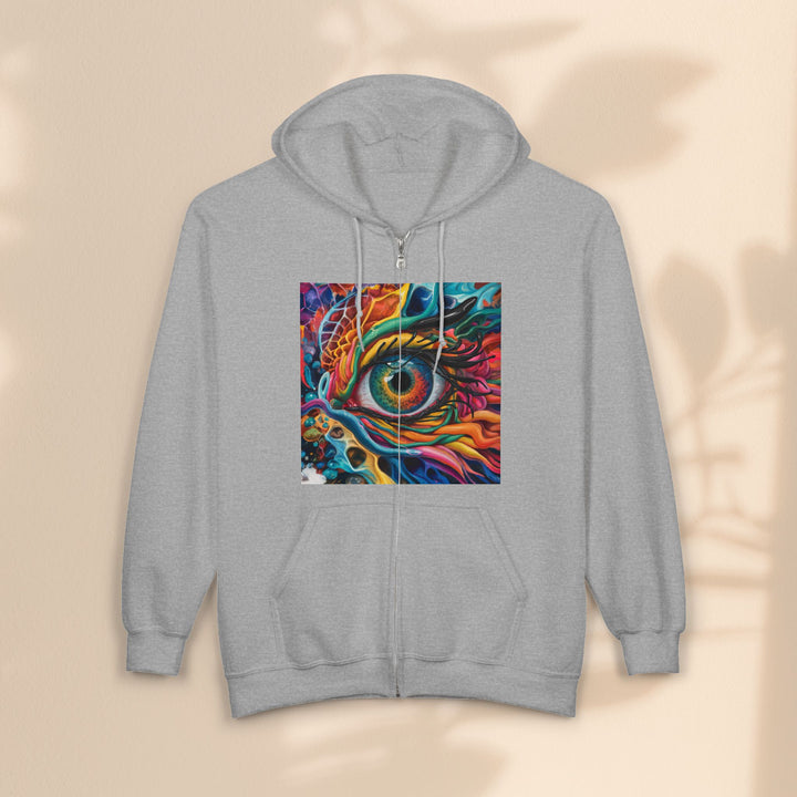 Dragon Eye - Unisex Heavy Blend™ Full Zip Hooded Sweatshirt