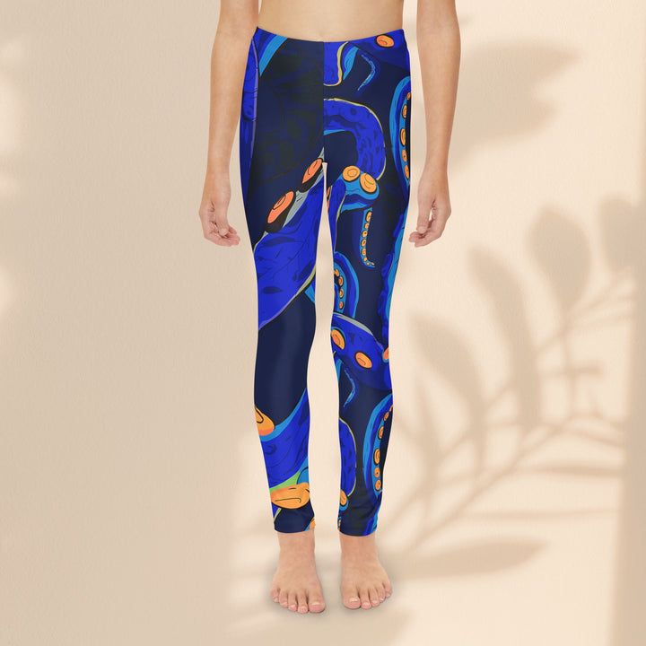 Youth Full-Length Leggings  - Octopus Delight