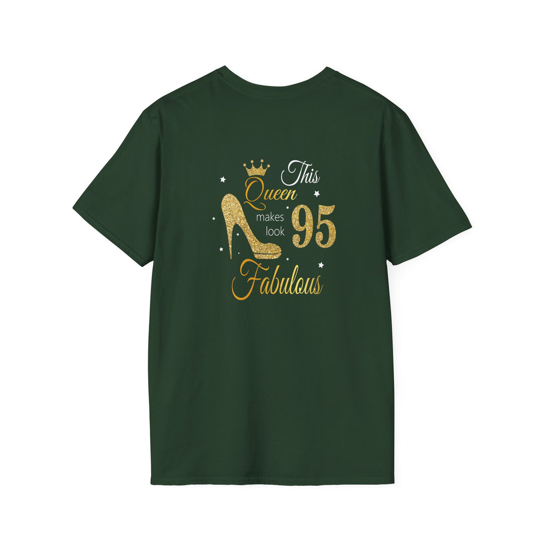 95 year old Fabulous Queen T-Shirt, Stylish Graphic Tee, Birthday Gift, Fashion Top, Statement Shirt