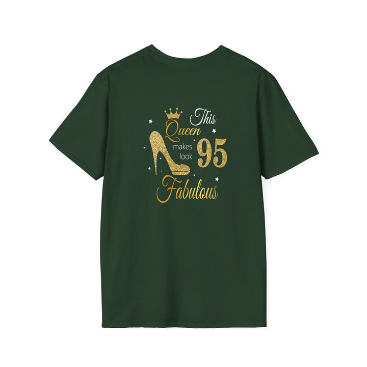 95 year old Fabulous Queen T-Shirt, Stylish Graphic Tee, Birthday Gift, Fashion Top, Statement Shirt
