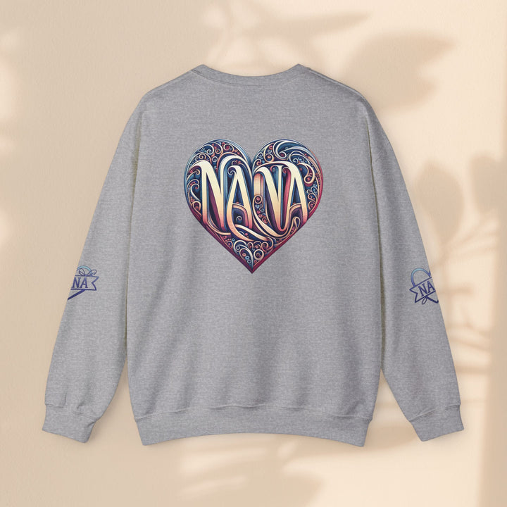 Nana Heart Design Unisex Crewneck Sweatshirt - Cozy Gift for Grandmothers