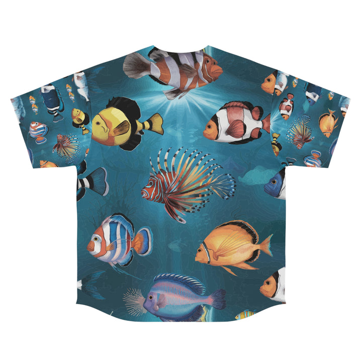 Men's Baseball Jersey (AOP) - A Little Fishy