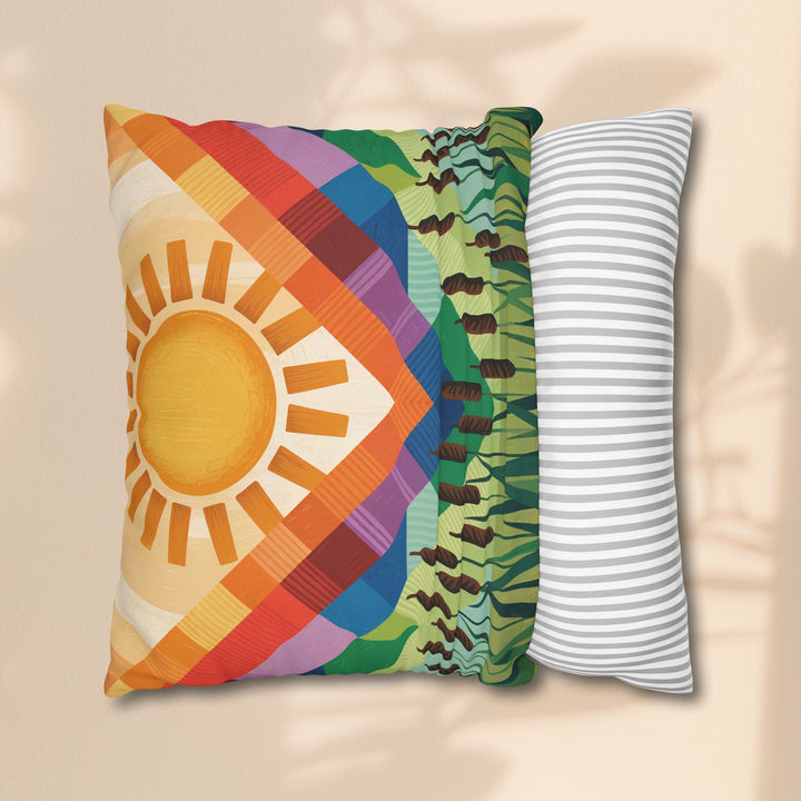 Seminole Sunburst - Vibrant Sunburst Decorative Pillowcase