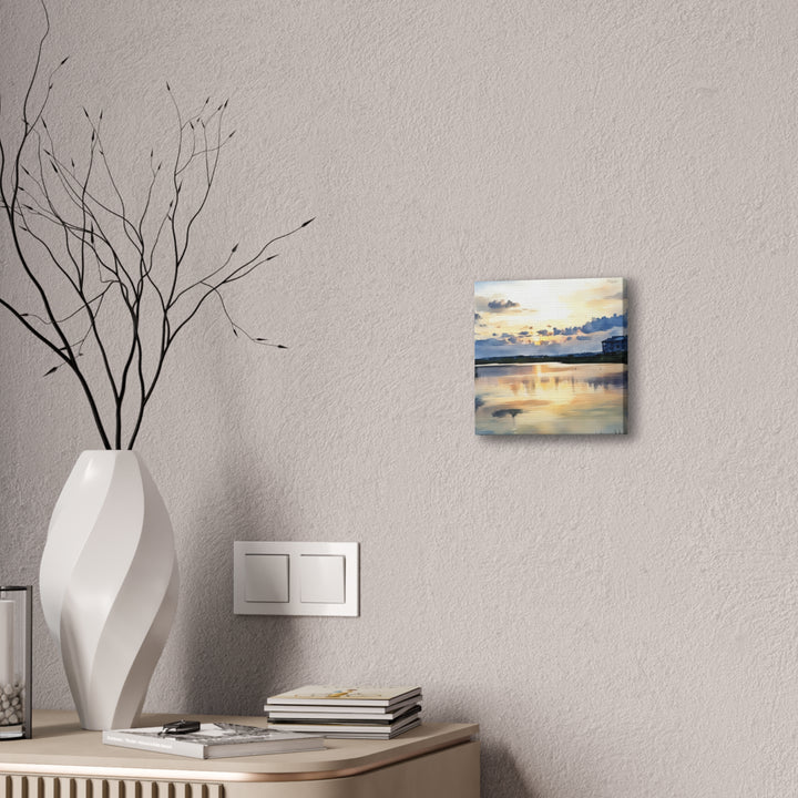 Serene Sunset Landscape Canvas Wall Art