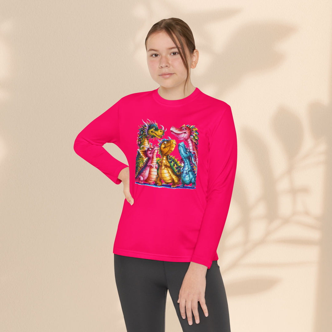 Youth Long Sleeve Competitor Tee - Dragon Joy