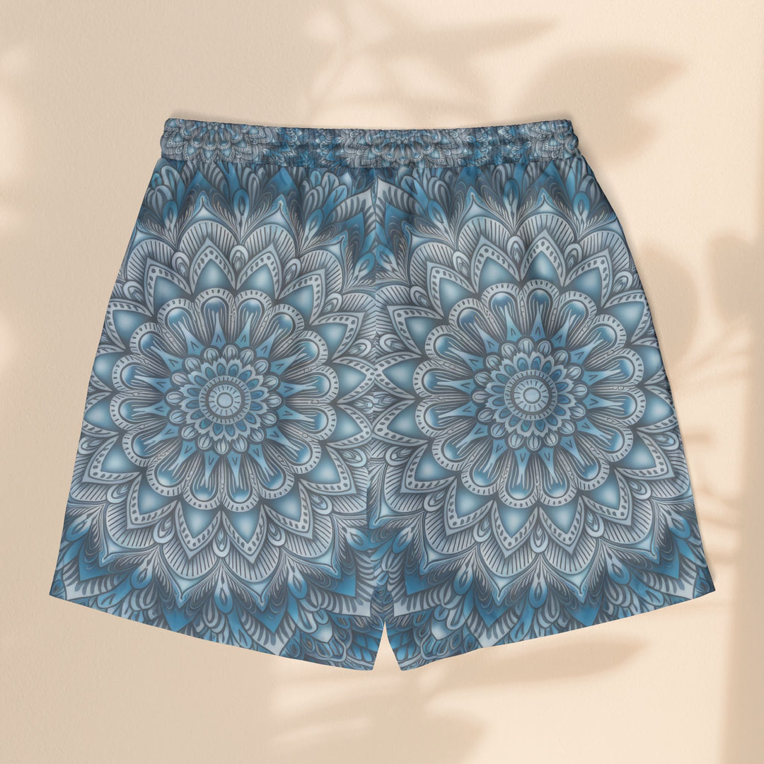 Blue Mandala Unisex Swim Shorts - Stylish Beachwear for Summer Fun