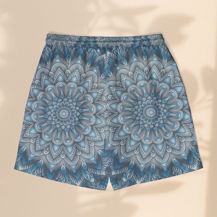Blue Mandala Unisex Swim Shorts - Stylish Beachwear for Summer Fun