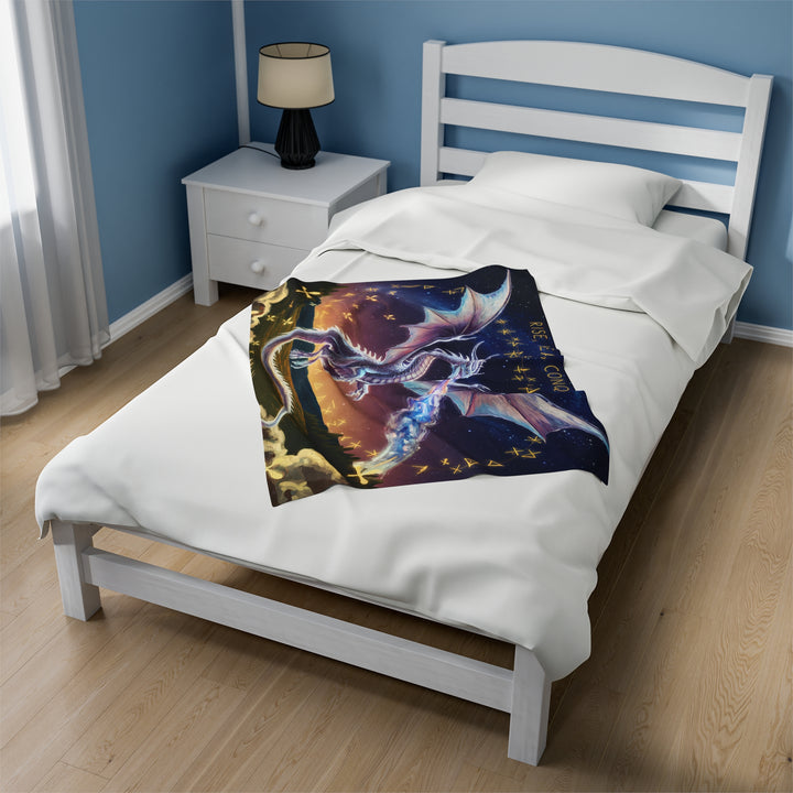 Fantasy Dragon Velveteen Plush Blanket