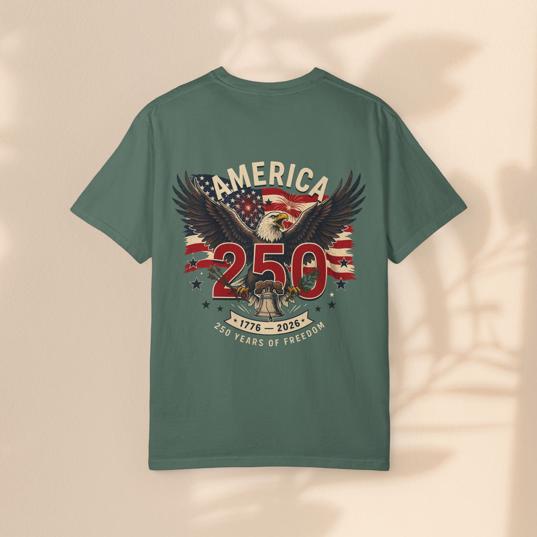 America 250 Eagle Patriotic T-Shirt — Independence Celebration Tee