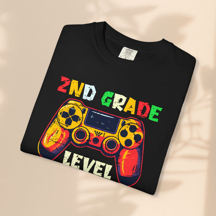 Fun Gamer T-Shirt, 2nd Grade Level Unlocked Shirt, Kids Gaming Apparel, Back to School Gift, Video Game Fan Tee