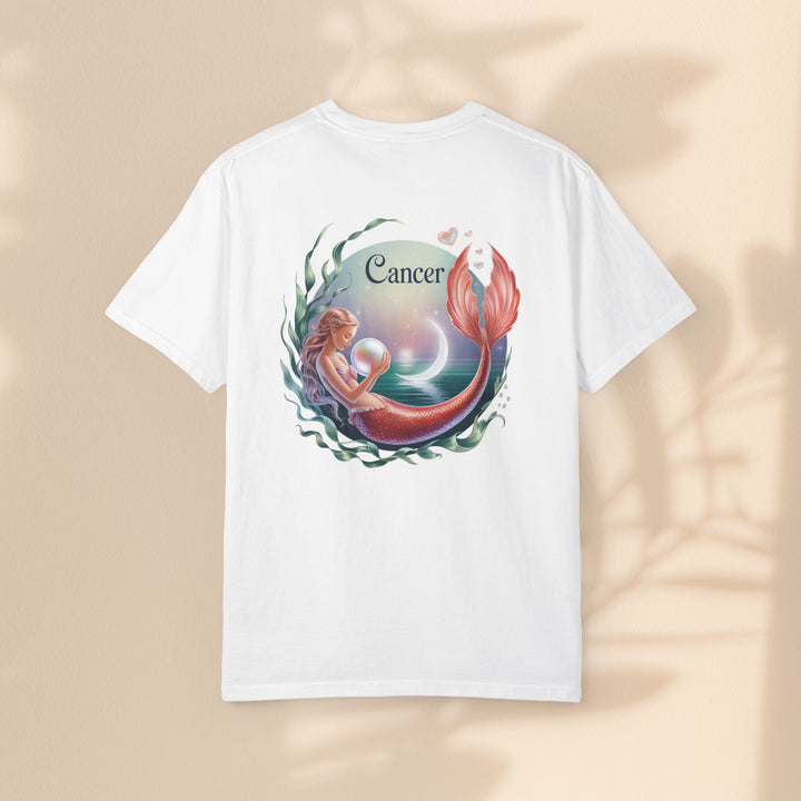 Cancer Zodiac Mermaid T-shirt, Astrology Tee, Astrological Sign Shirt, Gift for Cancer, Horoscope T-shirt, Cute Zodiac Apparel