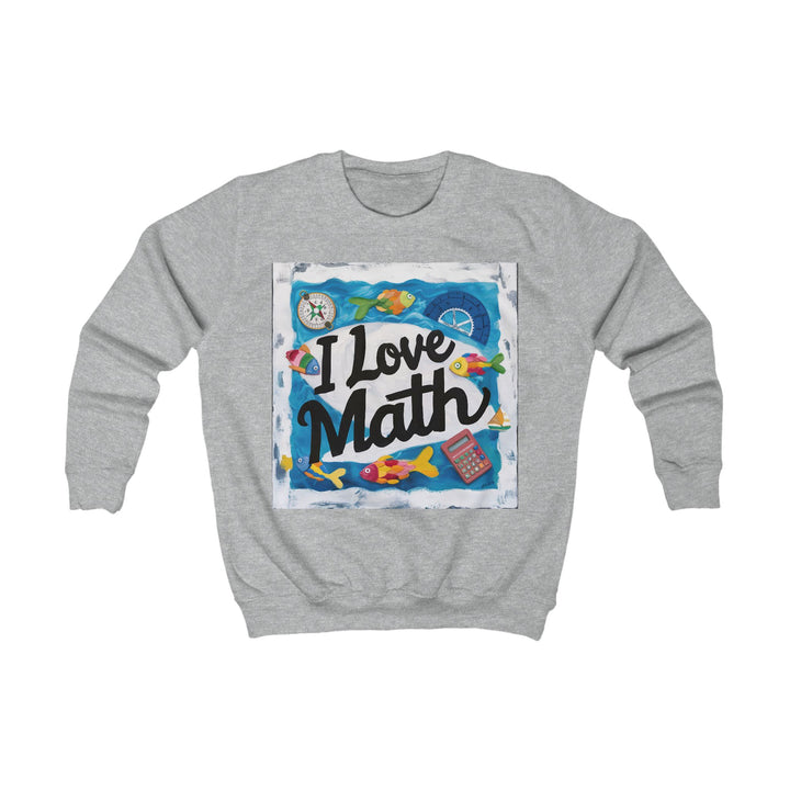 Kids Sweatshirt - I Love Math