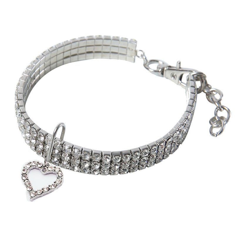Heart-Shaped Pet Necklace and Collar Accessory