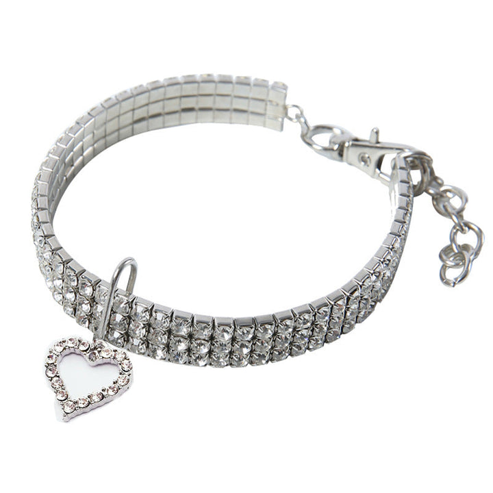 Heart-Shaped Pet Necklace and Collar Accessory