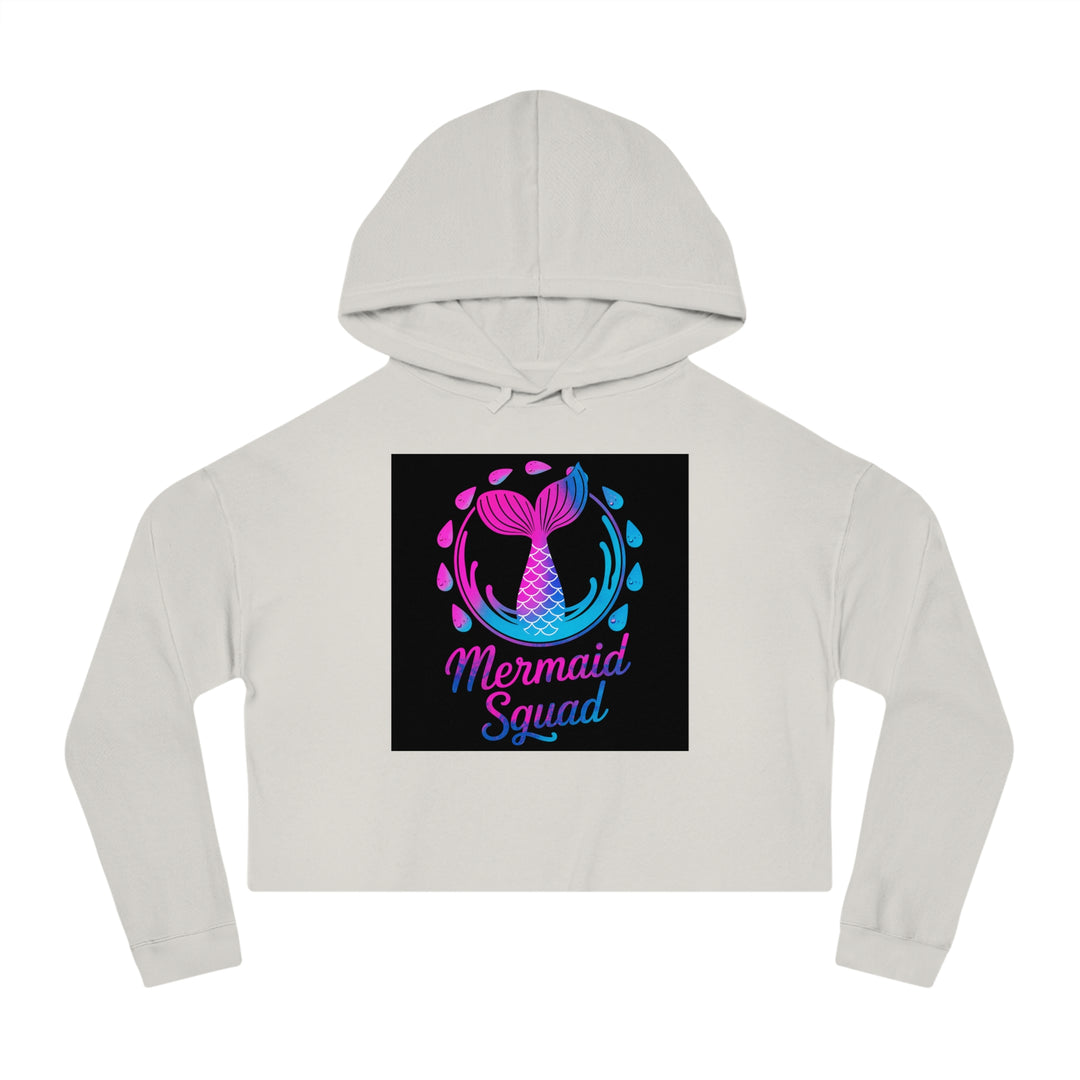 Women’s Cropped Hooded Sweatshirt - Mermaid Squad