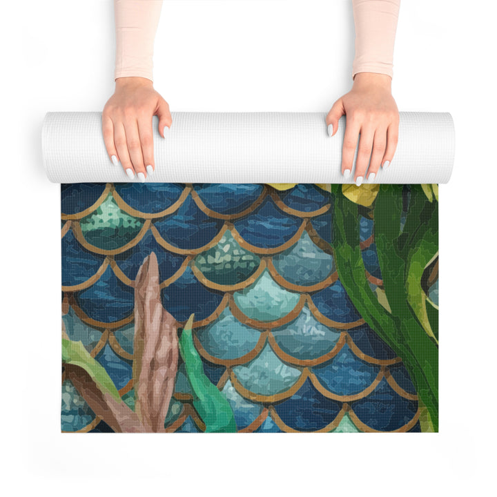 Yoga Mat - Mermaid Scale Party Print