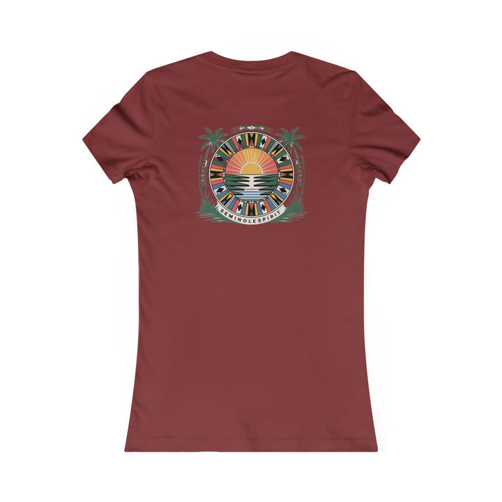 Seminole Sunset Vibes Women’s Tee – Summer Beachwear Casual Top & Vacation Style Gift