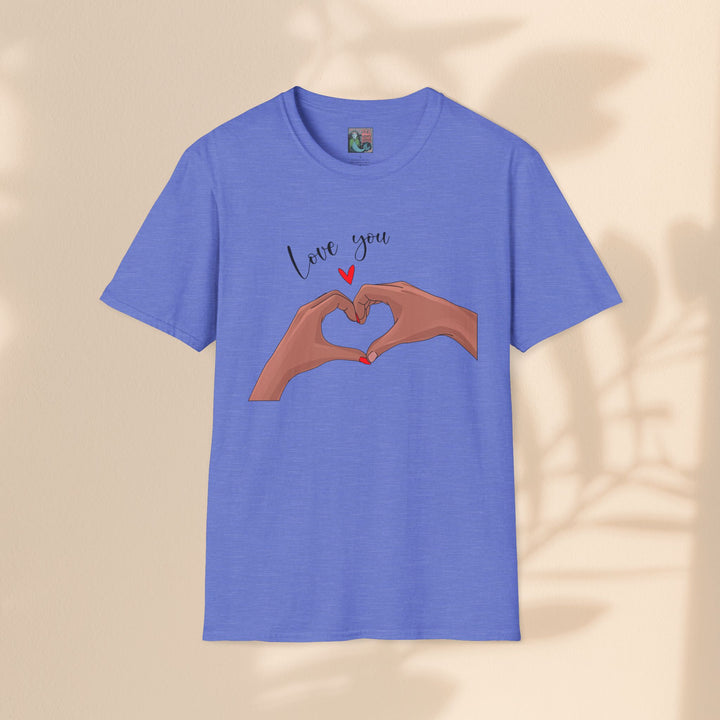 Unisex Softstyle T-Shirt - Love You Heart