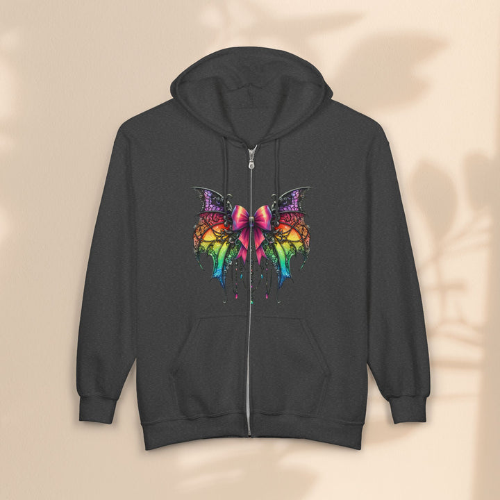 Halloween Heavy Blend™ Full Zip Hooded Sweatshirt - Spider Bow