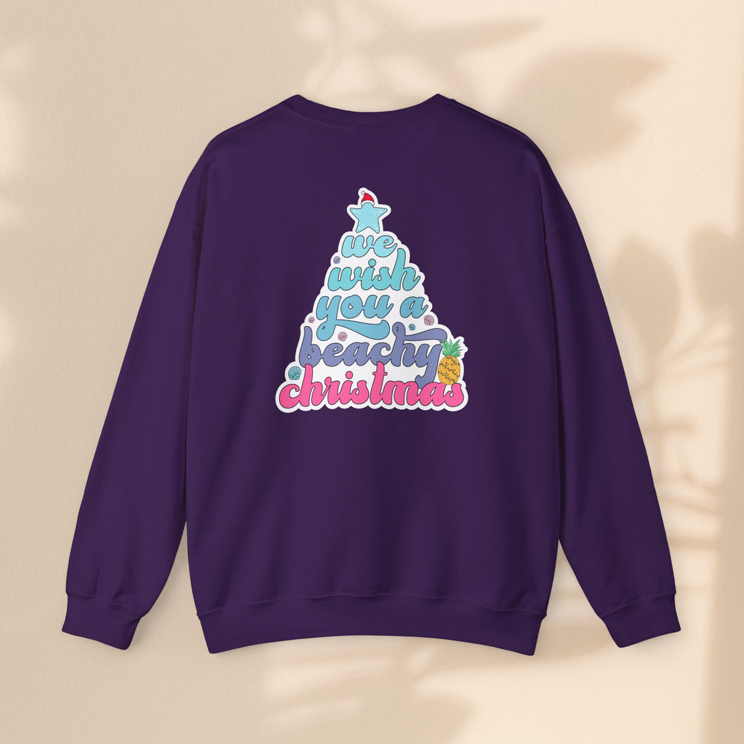 Unisex Heavy Blend™ Crewneck Sweatshirt - Beachy Christmas