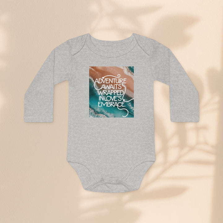 Baby Long-Sleeve Organic Bodysuit - Adventure Awaits