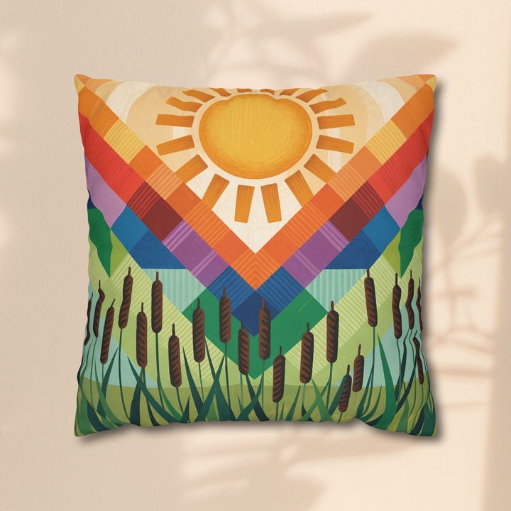 Seminole Sunburst - Vibrant Sunburst Decorative Pillowcase