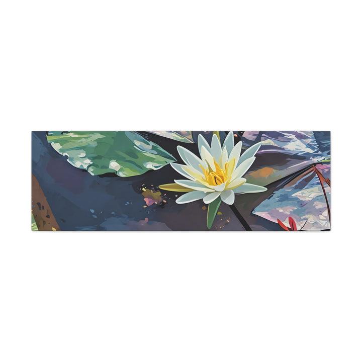 Water Lily Canvas Art Print – Nature Wall Décor