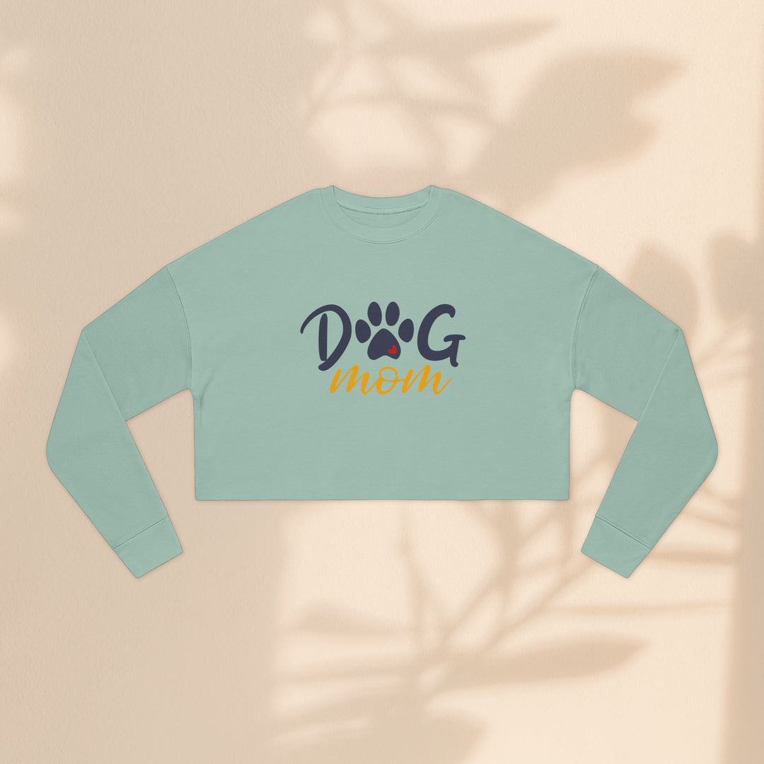 Dog Mom Cropped Sweatshirt - Perfect Gift for Dog Lovers