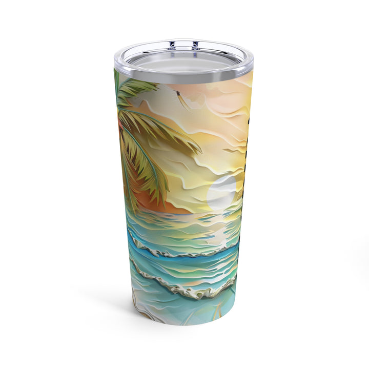 Tumbler 20oz - Florida 3D Beach