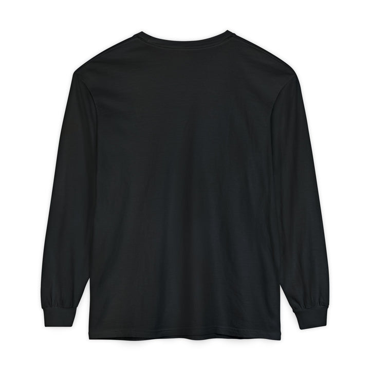 Unisex Garment-dyed Long Sleeve T-Shirt - Eating Christmas Cookies For Two