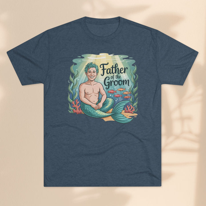 Father of the Groom Merman T-Shirt, Unique Wedding Gift, Fun Groomsmen Tee, Beach Theme Attire, Nautical Humor Shirt