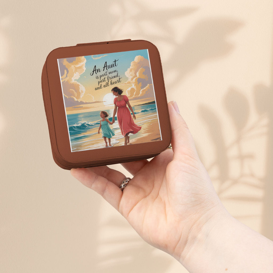 Jewelry Travel Case — 'Aunts Are All Heart'