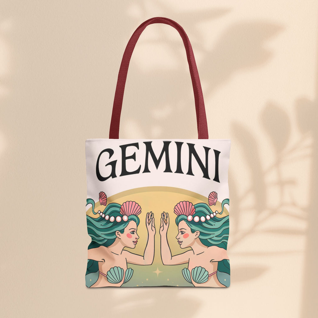 Gemini Zodiac Tote Bag, Astrological Bag, Personalized Gift, Astrology Lover, Horoscope Accessory, Birthday Present