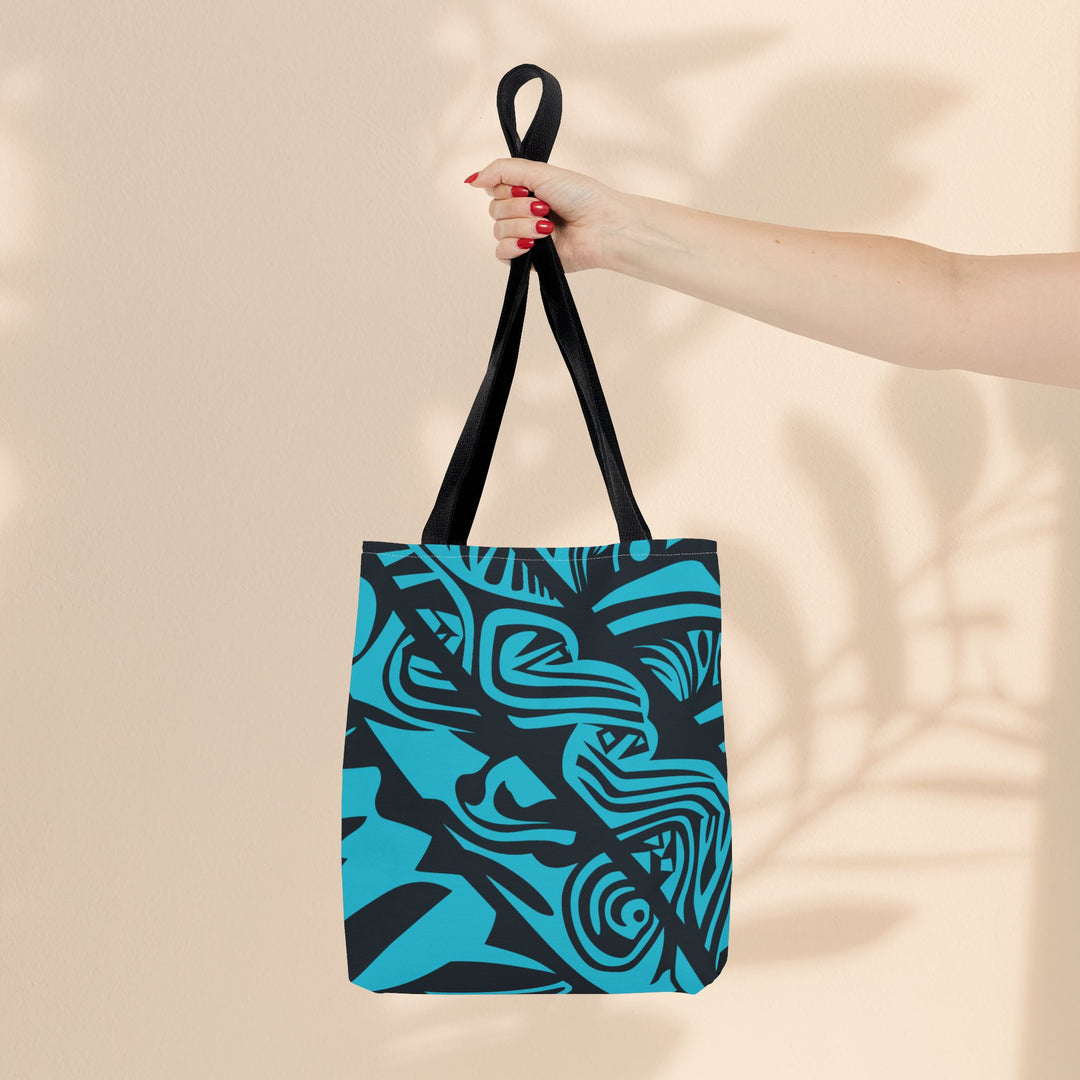 Blue Tribal Tote Bag