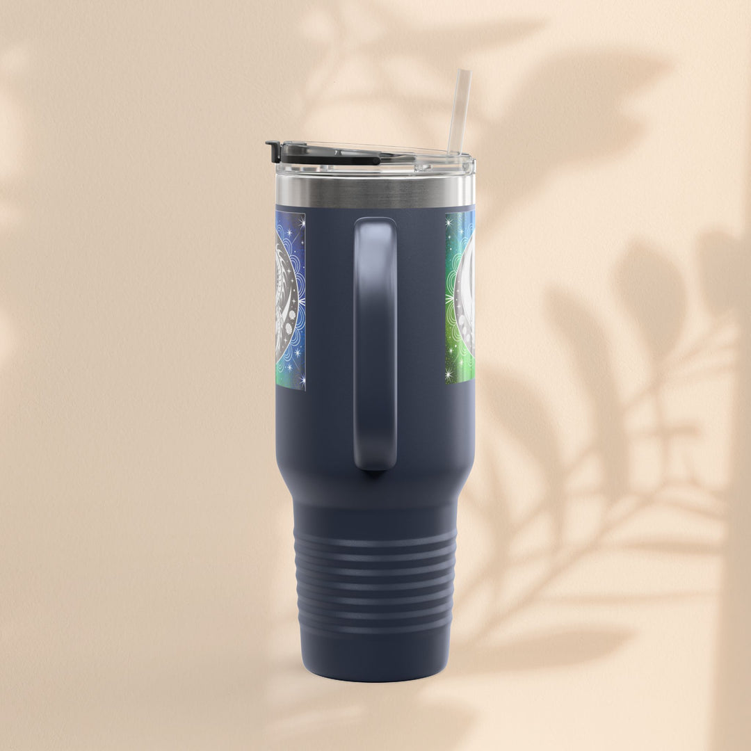 Galaxy Dragon Insulated Travel Mug - 40oz Eco-Friendly Water Bottle, Perfect for Camping, Road Trips, Gifts for Him/Her, Motivational Cup