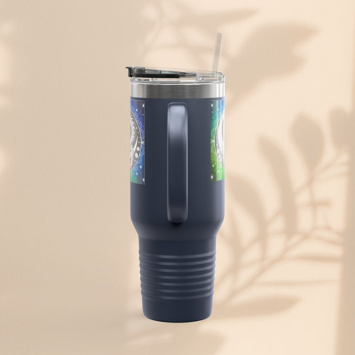 Galaxy Dragon Insulated Travel Mug - 40oz Eco-Friendly Water Bottle, Perfect for Camping, Road Trips, Gifts for Him/Her, Motivational Cup