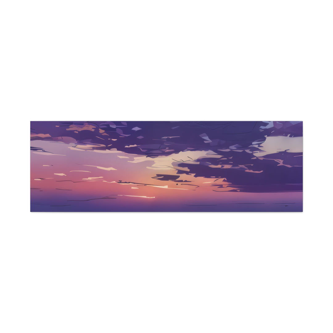 Elegant Sunset Canvas Print for Bedroom and Living Room